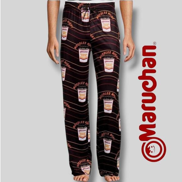 Maruchan Men’s Multicolor Noodle Print Lounge Pajama Pants Medium - Picture 8 of 9